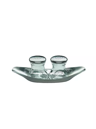 WMF | Salz- und Pfefferstreuer 3-tlg. Edition Prof. Wagenfeld Glas / Cromargan | 
